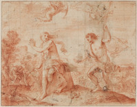 K I 075
          <br/>
          Bacchus en Ariadne
          <br/>
          <em>Mola, Pier Francesco (1612-1666)</em>
